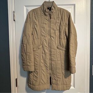 Sierra Designs Quilted Coat Women’s Large Beige Fall Winter Outerwear‎ Casual